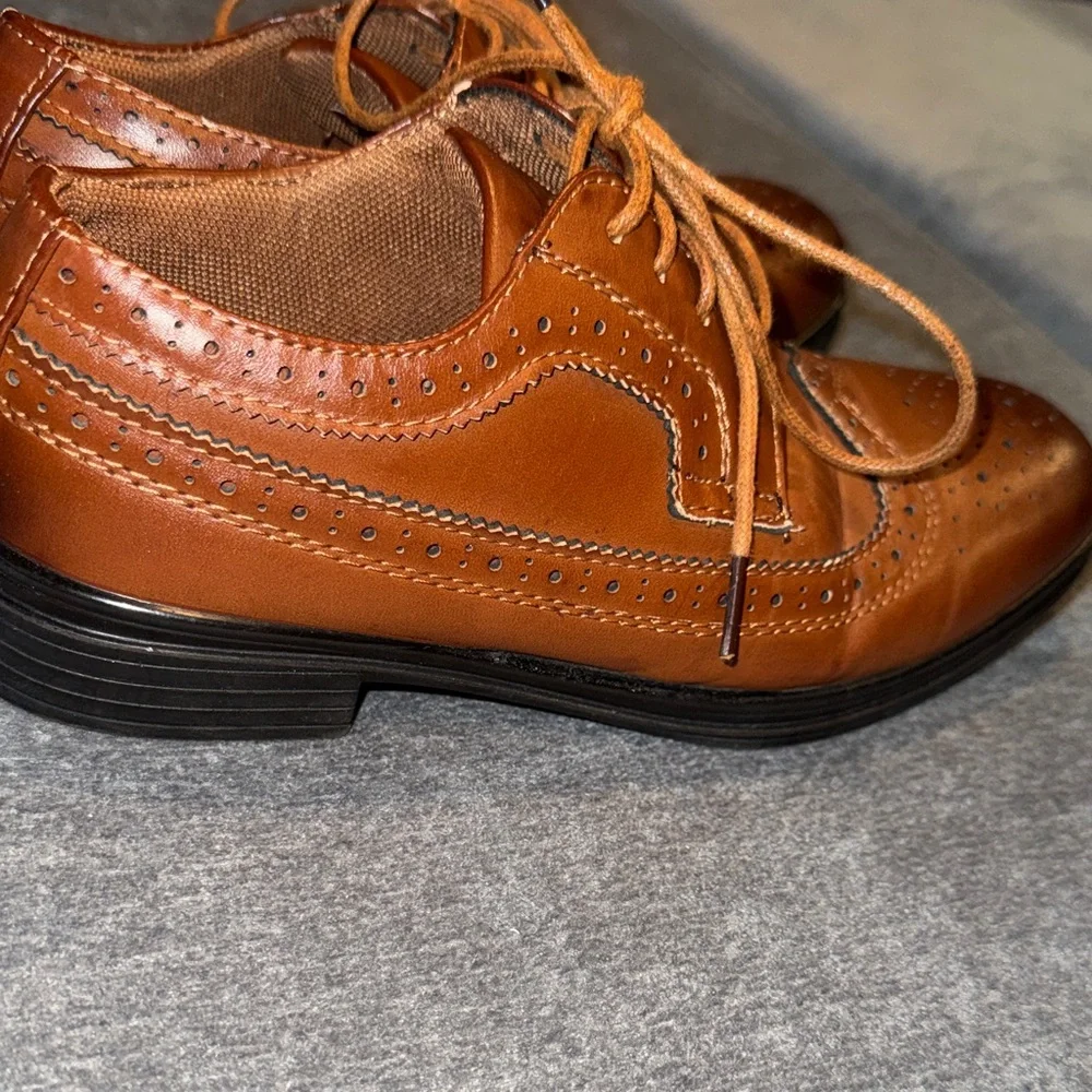 Deer Stags-Boys' Brown Formal Dress Shoes Size Big Kid 3